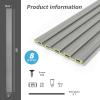 imageArt3d Slat Wall Panels WPC Soundproof 3D Wall Paneling for Interior Wall Decor TV Background 8Pack 96 x 6 in TeakGray Oak