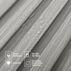 imageArt3d Slat Wall Panels WPC Soundproof 3D Wall Paneling for Interior Wall Decor TV Background 8Pack 96 x 6 in TeakGray Oak