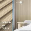 imageArt3d Slat Wall Panels WPC Soundproof 3D Wall Paneling for Interior Wall Decor TV Background 8Pack 96 x 6 in TeakOak