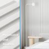 imageArt3d Slat Wall Panels WPC Soundproof 3D Wall Paneling for Interior Wall Decor TV Background 8Pack 96 x 6 in TeakOffWhite