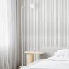 imageArt3d Slat Wall Panels WPC Soundproof 3D Wall Paneling for Interior Wall Decor TV Background 8Pack 96 x 6 in TeakOffWhite