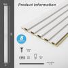 imageArt3d Slat Wall Panels WPC Soundproof 3D Wall Paneling for Interior Wall Decor TV Background 8Pack 96 x 6 in TeakOffWhite
