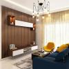 imageArt3d Slat Wall Panels WPC Soundproof 3D Wall Paneling for Interior Wall Decor TV Background 8Pack 96 x 6 in TeakTeak
