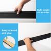 imageArt3d Wall Baseboard Molding Trim 8Pack of 56 x 26 in High Impact Polystyrene Skirting Board  Installed with Glue  BlackBlack1