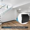 imageArt3d Wall Baseboard Molding Trim 8Pack of 56 x 26 in High Impact Polystyrene Skirting Board  Installed with Glue  BlackBlack2