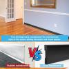 imageArt3d Wall Baseboard Molding Trim 8Pack of 56 x 26 in High Impact Polystyrene Skirting Board  Installed with Glue  BlackBlack2