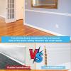 imageArt3d Wall Baseboard Molding Trim 8Pack of 56 x 26 in High Impact Polystyrene Skirting Board  Installed with Glue  BlackWhite1