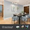 imageArt3d Wall Baseboard Molding Trim 8Pack of 56 x 26 in High Impact Polystyrene Skirting Board  Installed with Glue  BlackWhite2