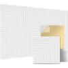 imageArt3d 6Pack SelfAdhesive Acoustic Wall Panels for Home Dcor 24 x 24 Inch Soundproofing Panels for Office Studio Bedroom  High Noise Absorption Polyester Fiber White