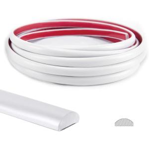 imageArt3d 25 Ft Peel and Stick Trim for Backsplash Tile Edge SelfAdhesive Liner for Corner Decor in Stainless SteelWhite