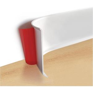 imageArt3d Flexible Wall Baseboard Molding Trim 4 Inch x 20 Feet Peel and Stick Vinyl Wall Base Trim BlackWhite