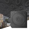 imageArt3d 12Pack Drop Ceiling Tiles 2x2 FT Decorative Easy Install PVC Ceiling Panels for Interior Kitchen Bathroom Basement 24x24 Inch Antique GoldBlack