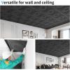 imageArt3d 12Pack Drop Ceiling Tiles 2x2 FT Decorative Easy Install PVC Ceiling Panels for Interior Kitchen Bathroom Basement 24x24 Inch Antique GoldBlack