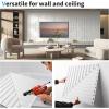 imageArt3d 12Pack Drop Ceiling Tiles 2x2 FT PVC 3D Textured Panels for Interior Wall Decor Living Room Bedroom Office 24x24 Inch WhiteWhite