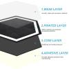 imageArt3d 30Pack Hexagon Peel and Stick Flooring Tile Marble Look Self Adhesive Waterproof Vinyl Floor Tile for Kitchen Bathroom Living Room Bedroom 118quot x 102quot White MarbleBlack Marble