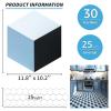 imageArt3d 30Pack Hexagon Peel and Stick Flooring Tile Marble Look Self Adhesive Waterproof Vinyl Floor Tile for Kitchen Bathroom Living Room Bedroom 118quot x 102quot White MarbleBlueBlackWhite