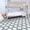 imageArt3d 30Pack Hexagon Peel and Stick Flooring Tile Self Adhesive Waterproof Vinyl Floor Tile for Kitchen Bathroom Living Room Bedroom 118quot x 102quot BlueBlackWhiteWhite Marble
