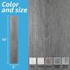 imageArt3d 36quot x 6quot x 025quot Pack Of 10 Tile Sticker Vinyl Wood WhiteGreyGray
