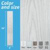 imageArt3d 36quot x 6quot x 025quot Pack Of 10 Tile Sticker Vinyl Wood WhiteGreyLight Gray