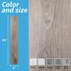 imageArt3d 36quot x 6quot x 025quot Pack Of 10 Tile Sticker Vinyl Wood WhiteGreyTeak