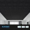 imageArt3d Decorative Ceiling Tile 2x2 Glue up Suspended Ceiling Tile Pack of 12pcs Black FloralModern Black