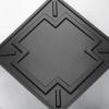 imageArt3d Decorative Ceiling Tile 2x2 Glue up Suspended Ceiling Tile Pack of 12pcs Black FloralModern Black