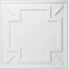 imageArt3d Decorative Ceiling Tile 2x2 Glue up Suspended Ceiling Tile Pack of 12pcs Black FloralModern White