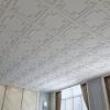 imageArt3d Decorative Ceiling Tile 2x2 Glue up Suspended Ceiling Tile Pack of 12pcs Black FloralModern White