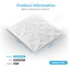 imageArt3d Decorative Ceiling Tile 2x2 Glue up Suspended Ceiling Tile Pack of 12pcs Black FloralWhite
