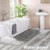 imageArt3d Interlocking Luxury Vinyl Flooring Tile Wood Floor Plank for Kitchen Bathroom  Waterproof AntiSlip WearResistant Reusable  36 x 6 Inch 18Pack Cover 27 Sq FtOslo Frost Maple