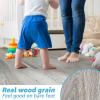 imageArt3d Interlocking Luxury Vinyl Flooring Tile Wood Floor Plank for Kitchen Bathroom  Waterproof AntiSlip WearResistant Reusable  36 x 6 Inch 18Pack Cover 27 Sq FtVenice Ash