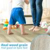 imageArt3d Interlocking Luxury Vinyl Flooring Tile Wood Floor Plank for Kitchen Bathroom  Waterproof AntiSlip WearResistant Reusable  36 x 6 Inch 18Pack Cover 27 Sq FtBali Teak
