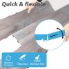 imageArt3d Interlocking Luxury Vinyl Flooring Tile Wood Floor Plank for Kitchen Bathroom  Waterproof AntiSlip WearResistant Reusable  36 x 6 Inch 18Pack Cover 27 Sq FtOslo Frost Maple