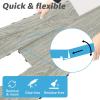 imageArt3d Interlocking Luxury Vinyl Flooring Tile Wood Floor Plank for Kitchen Bathroom  Waterproof AntiSlip WearResistant Reusable  36 x 6 Inch 18Pack Cover 27 Sq FtVenice Ash