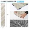 imageArt3d Interlocking Luxury Wood Flooring Tile Wood Floor Plank for Kitchen Bathroom  Waterproof AntiSlip WearResistant Reusable 8Pack Sample 6 x 6 inchMontreal Dawn Ash