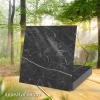 imageArt3d Peel and Stick Vinyl Floor Tiles 30Pack 12 x 12 inch Self Adhesive Waterproof Flooring Planks for Kitchen Dining Room Bedrooms Cover 30 Sq Ft Black ampamp White Marble 15 Tiles per ColorDark Marble