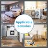 imageArt3d Peel and Stick Vinyl Floor Tiles 30Pack 12 x 12 inch Self Adhesive Waterproof Flooring Planks for Kitchen Dining Room Bedrooms Cover 30 Sq Ft Black ampamp White Marble 15 Tiles per ColorBlackWhite Marble