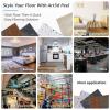 imageArt3d Peel and Stick Vinyl Floor Tiles 30Pack 12 x 12 inch Self Adhesive Waterproof Flooring Planks for Kitchen Dining Room Bedrooms Cover 30 Sq Ft Black ampamp White Marble 15 Tiles per ColorRust Granite