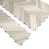 imageArt3d Interlocking Luxury Wood Flooring Tile Wood Floor Plank for Kitchen Bathroom  Waterproof AntiSlip WearResistant Reusable 8Pack Sample 6 x 6 inchMontreal Dawn Ash