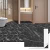imageArt3d Peel and Stick Vinyl Floor Tiles 30Pack 12 x 12 inch Self Adhesive Waterproof Flooring Planks for Kitchen Dining Room Bedrooms Cover 30 Sq Ft Black ampamp White Marble 15 Tiles per ColorDark Marble