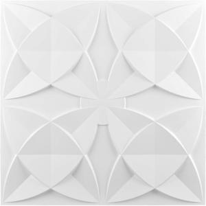 imageArt3d Decorative Ceiling Tile 2x2 Glue up Suspended Ceiling Tile Pack of 12pcs Black FloralWhite