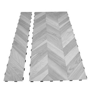 imageArt3d Interlocking Luxury Vinyl Flooring Tile Wood Floor Plank for Kitchen Bathroom  Waterproof AntiSlip WearResistant Reusable  36 x 6 Inch 18Pack Cover 27 Sq FtDawn Ash