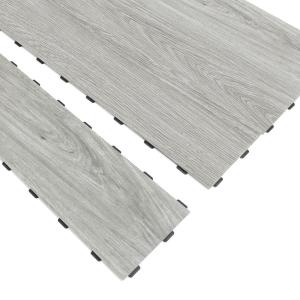 imageArt3d Interlocking Luxury Wood Flooring Tile Wood Floor Plank for Kitchen Bathroom  Waterproof AntiSlip WearResistant Reusable 8Pack Sample 6 x 6 inchVenice Ash
