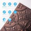 imageArt3d 12 Pack Of 12 Wall Panel Traditional WhiteAntique Copper