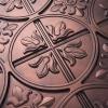imageArt3d 12 Pack Of 12 Wall Panel Traditional WhiteAntique Copper