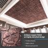 imageArt3d 12 Pack Of 12 Wall Panel Traditional WhiteAntique Copper