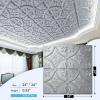 imageArt3d 12 Pack Of 12 Wall Panel Traditional WhiteArgent Silver