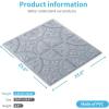 imageArt3d 12 Pack Of 12 Wall Panel Traditional WhiteGray