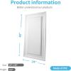 imageArt3d 12Pack Drop Ceiling Tiles 2x4 Ft PVC Decorative Ceiling Covering Panels for Basement Kitchen Bathroom 24x48 Inch Cover 96 Sq Ft Smooth WhiteMatt White
