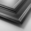 imageArt3d 12Pack Drop Ceiling Tiles 2x4 Ft PVC Decorative Ceiling Covering Panels for Basement Kitchen Bathroom 24x48 Inch Cover 96 Sq Ft Smooth WhiteSmooth Black